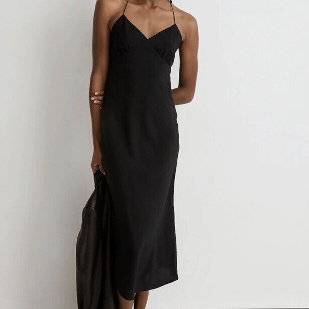 Madewell Black Midi Dress